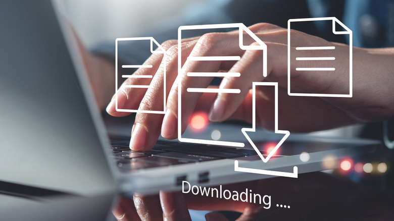 downloading files on computer
