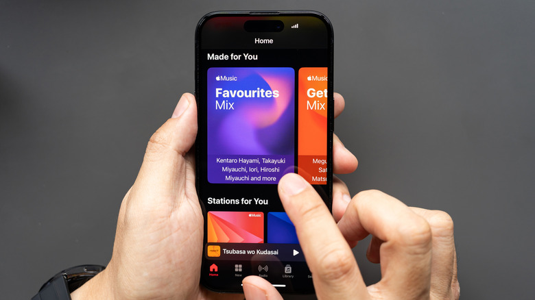 recommendation options on apple music