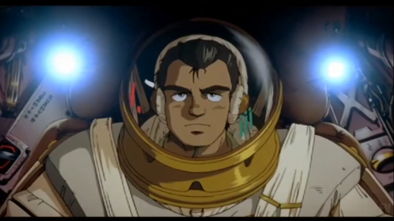 A screenshot of the Royal Space Force: The Wings of Honneamise trailer.