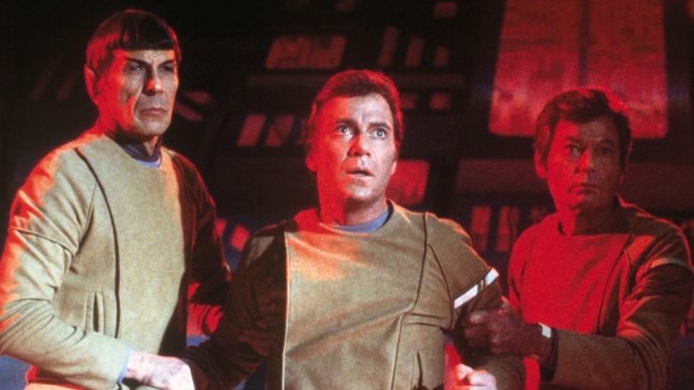 Spock (Leonard Nimoy), Kirk (William Shatner) and McCoy (DeForest Kelley) in Star Trek: The Motion Picture (1979)