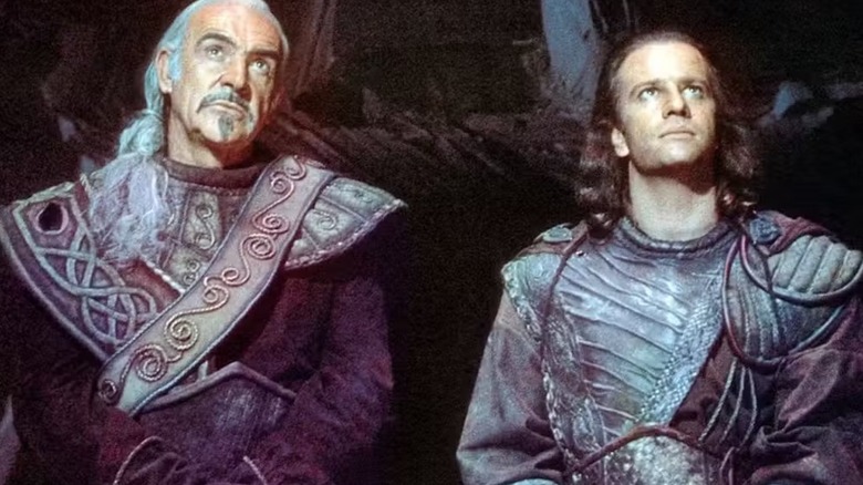 Sean Connery and Christopher Lambert in Highlander II: The Quickening