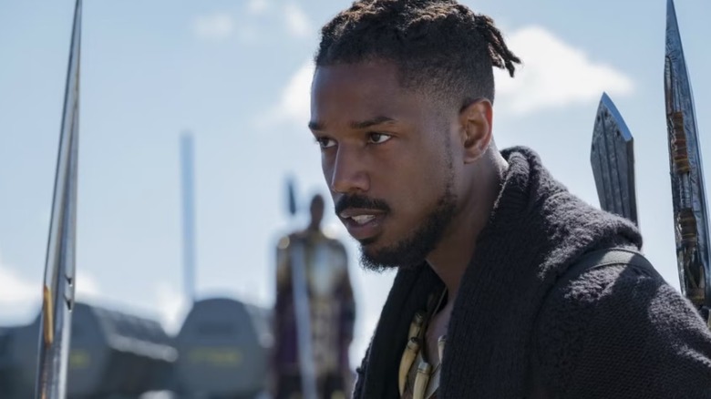 Michael B. Jordan as Erik Killmonger in Black Panther