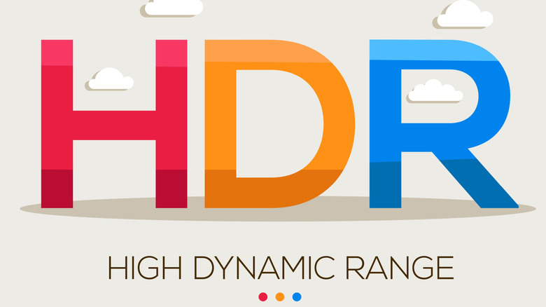 Illustration of HDR text