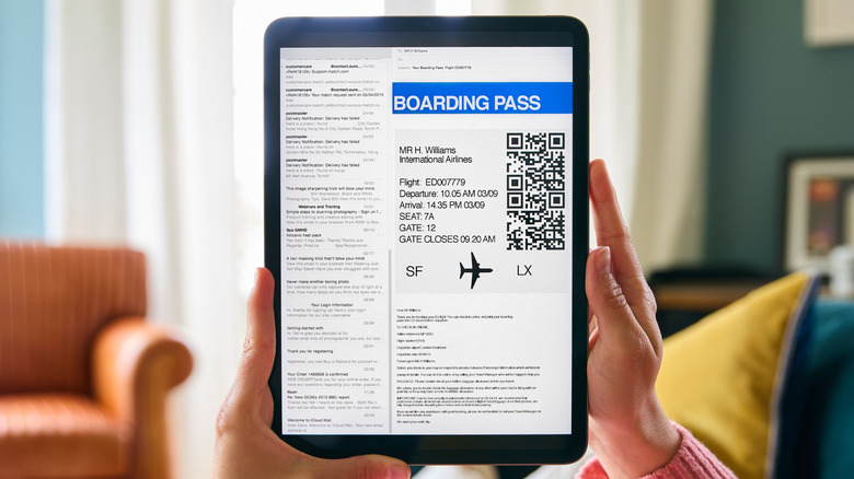 A potential scam email containing QR codes