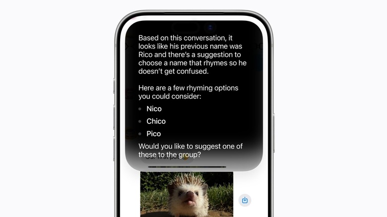 Mockup of Siri AI on the iPhone
