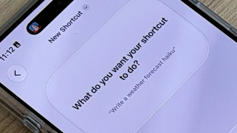 Close-Up of an iPhone 18 Pro with the Shortcuts app being displayed