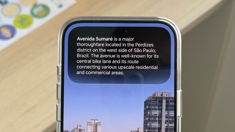 Close-Up of an iPhone 18 Pro using Visual Intelligence