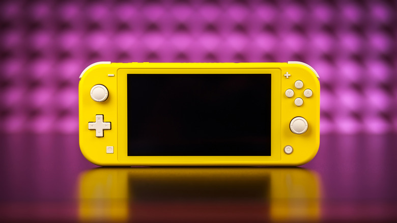 Yellow Nintendo Switch Lite console