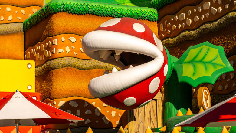 A piranha plant at Nintendo World