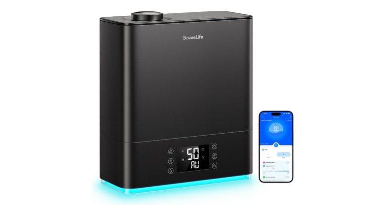 close-up goveelife humidifier on white background