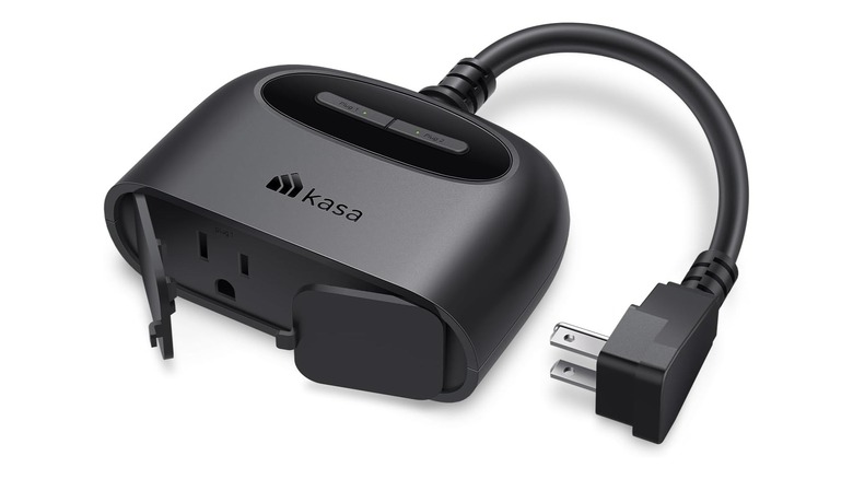 close-up Kasa smartplug on white background