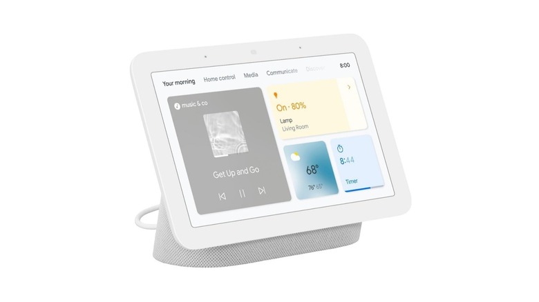 Google Nest Hub on white background
