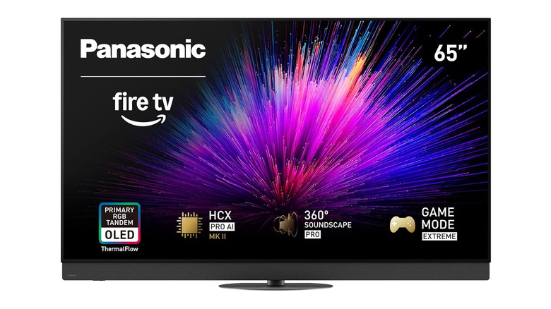 The Panasonic Z95B smart TV against a white background