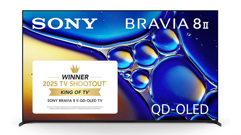 The Sony Bravia 8 II smart TV against a white background