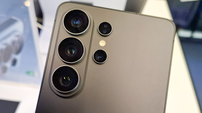 Samsung Galaxy S26 Ultra close-up showing the rear camera lenses.
