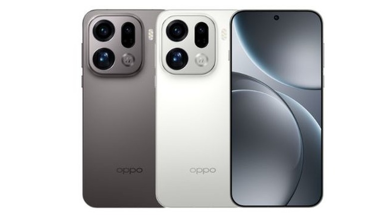 Front and rear view of Oppo Find X9 Pro