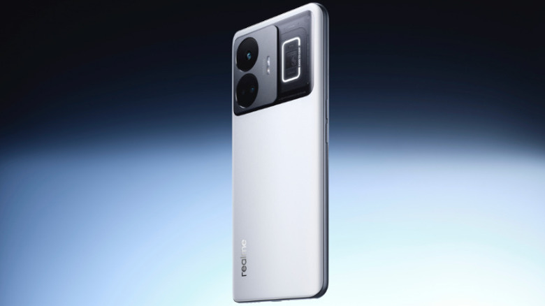 Realme GT3 smartphone in Pulse White