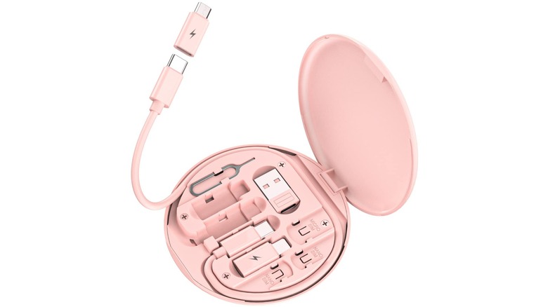 The Azvegr charging kit with the lid open displaying its multiple options for charging