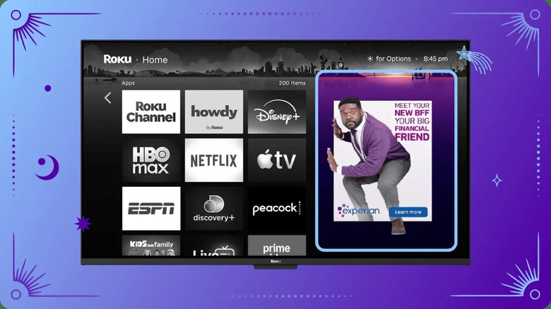 A Marquee ad highlighted on the Roku Home Screen.