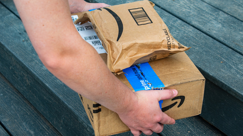Amazon delivery on someone porch