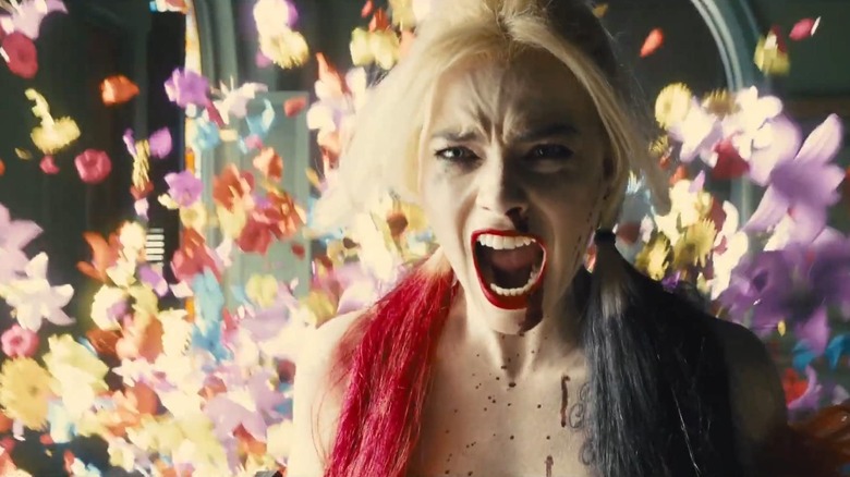 Harley Quinn screaming