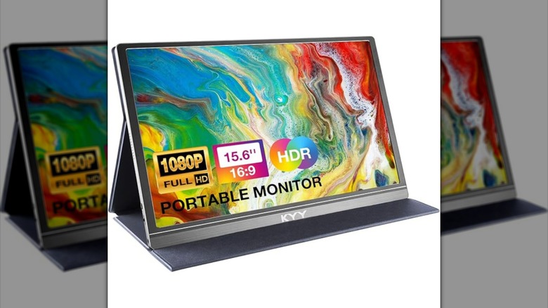 KYY portable monitor on white background