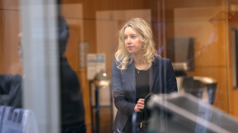 CEO of Theranos, Elizabeth Holmes, in court