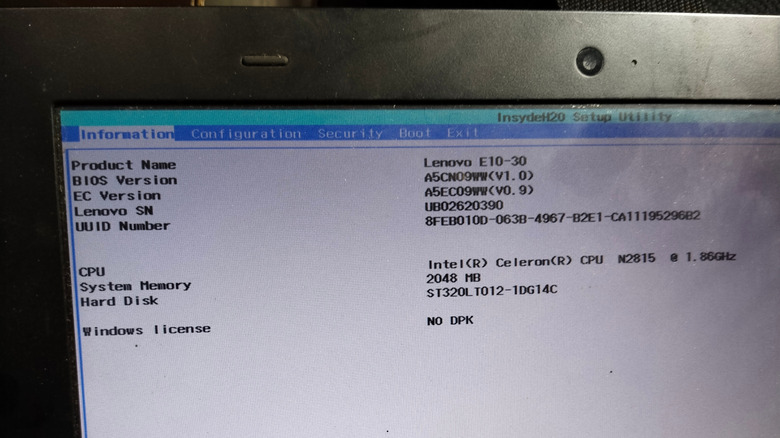 Lenovo BIOS