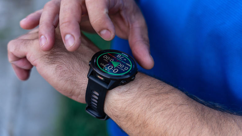 A man with a Garmin Forerunner 970
