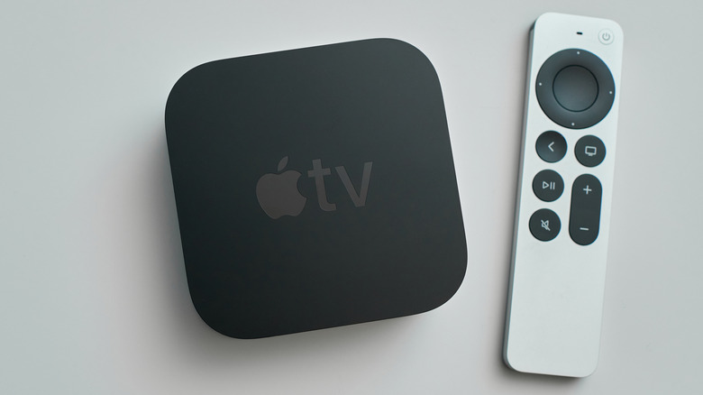Apple TV set-top box and the Siri Remote