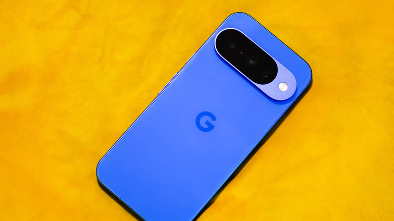 google pixel 10 with its back facing up