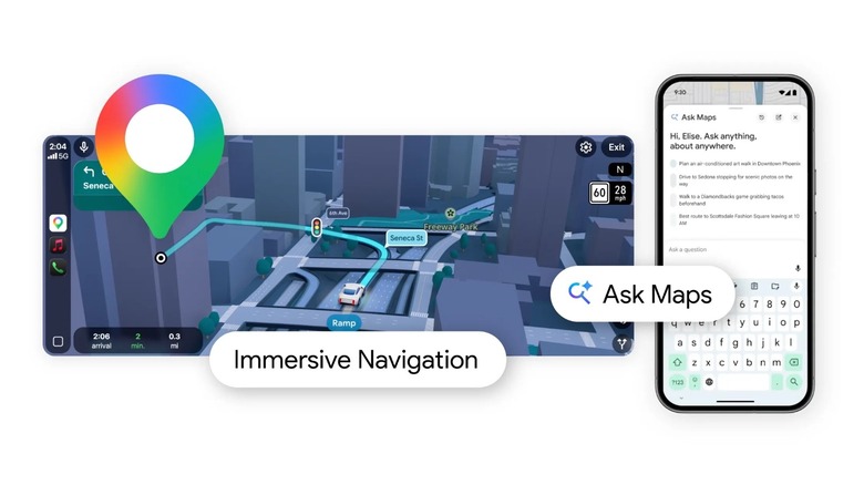 Google Maps revamp with immersive navigation and Ask Maps feature