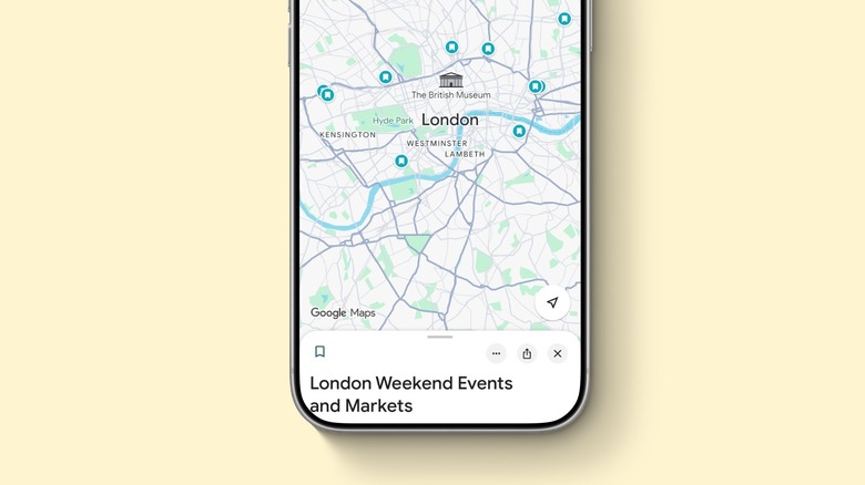 iPhone mockup with Google Maps highlighted