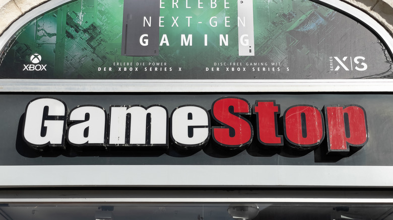 GameStop store logo on retail building