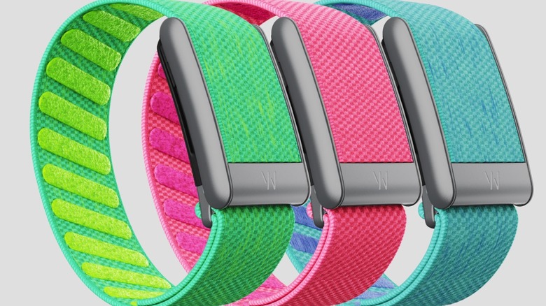 Examples of Whoop band accessories.