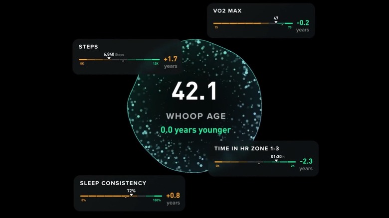 Screenshot showing the Whoop Age feature.