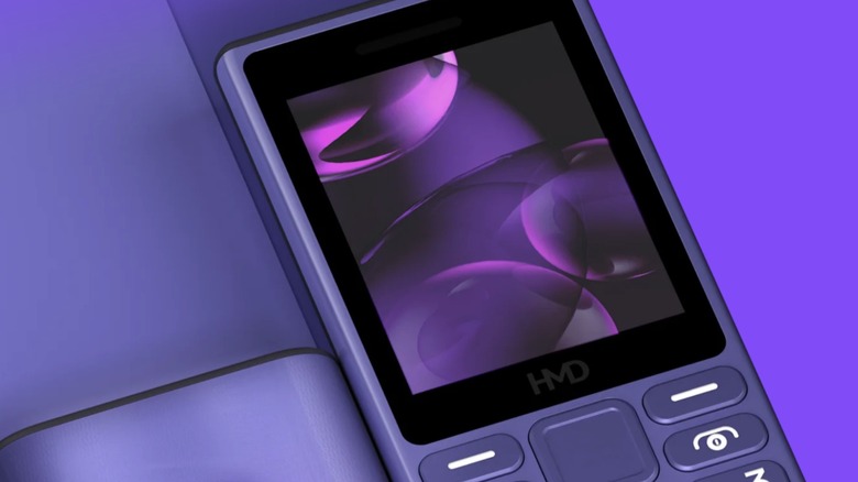 The screen on an HMD flip phone.