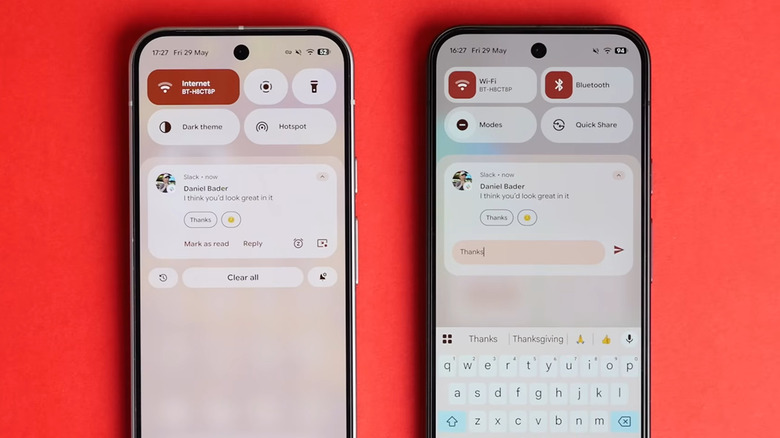 Android showing editable Quick Reply in notifications
