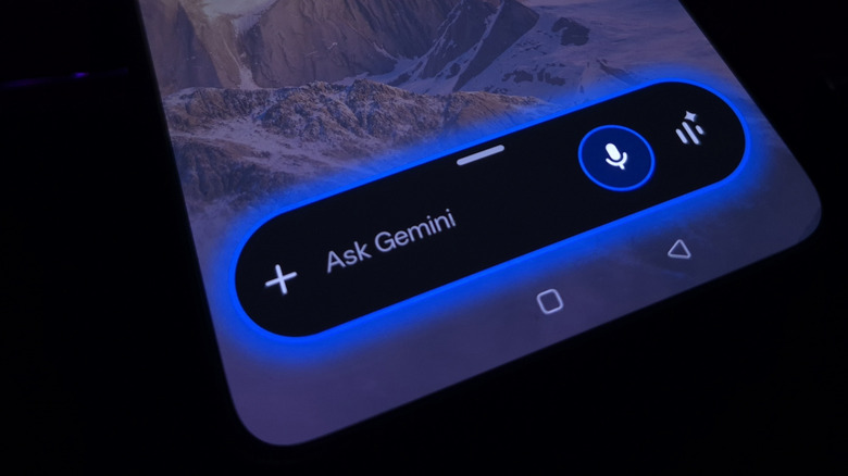 ask gemini popup on an Android smartphone
