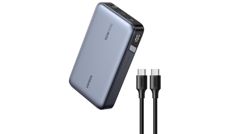Ugreen Nexode 20,000 mAh power bank with USB-C to C cable