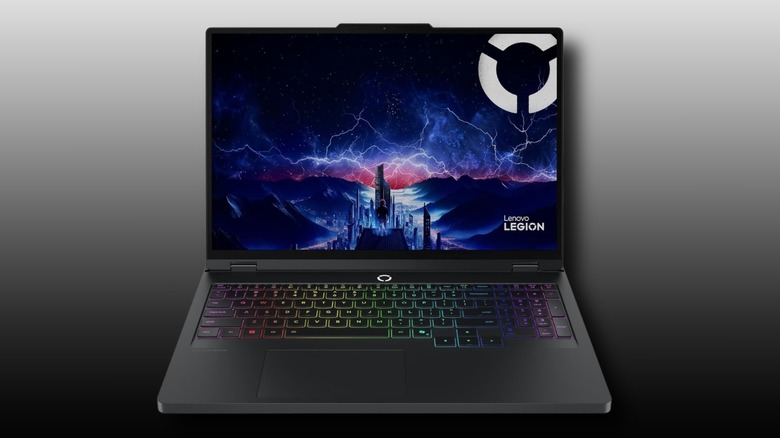 Lenovo Legion Pro 5i 16" Gaming Laptop on a white to black gradient background