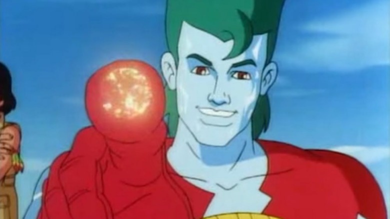 Captain Planet pointing