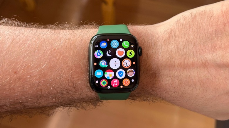 The Apple Watch Series 7 on a man's arm