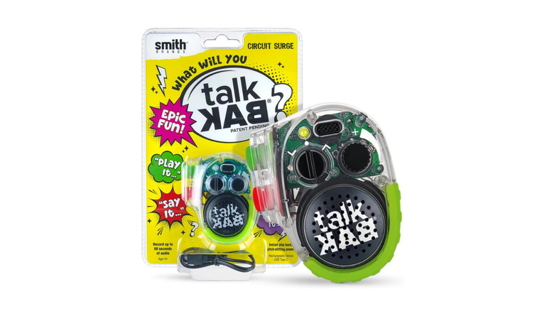 talkBAK voice recorder and changer electronic device