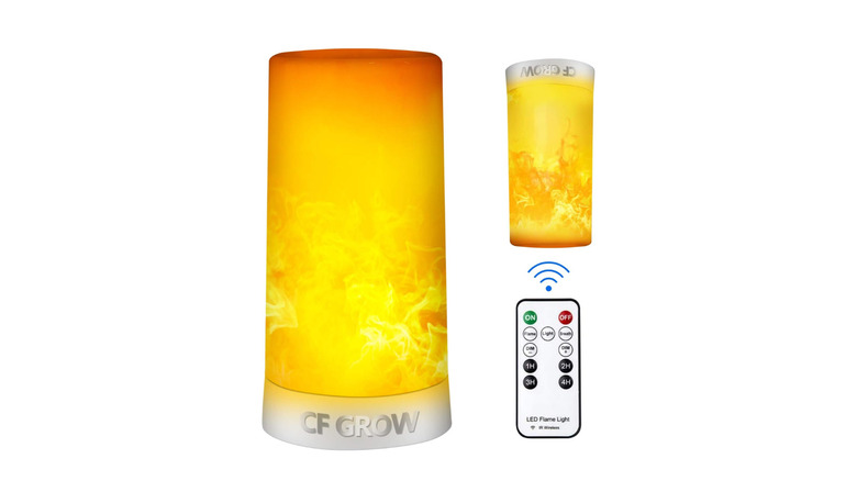 CFGROW USB Rechargeable Flame Effect Lamp