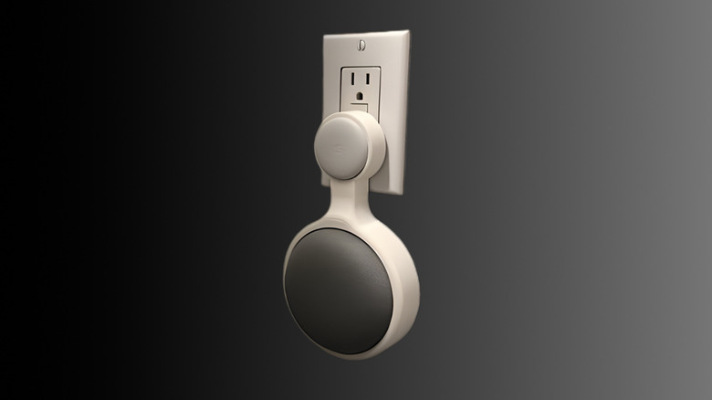 Outlet Mount for Google Home Mini on a wall power socket