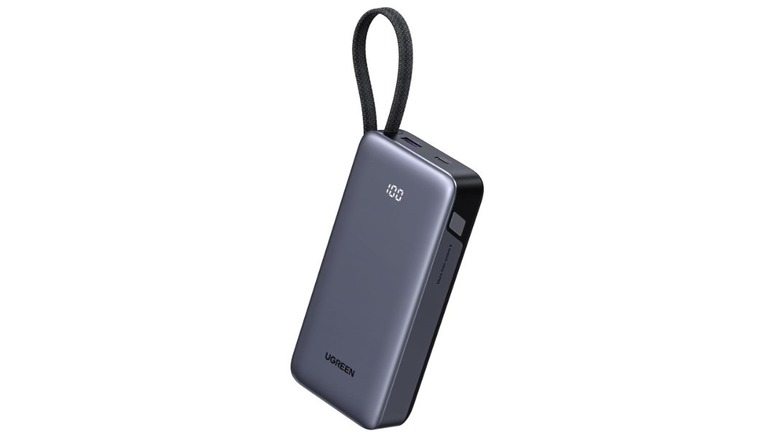 Ugreen Nexode 20,000 mAh 45W power bank with built-in USB-C cable.