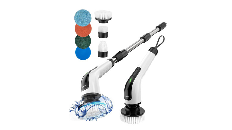 Electronic spin brush with various attachments