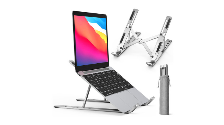 sample image showing a laptop placed on ivoler laptop stand
