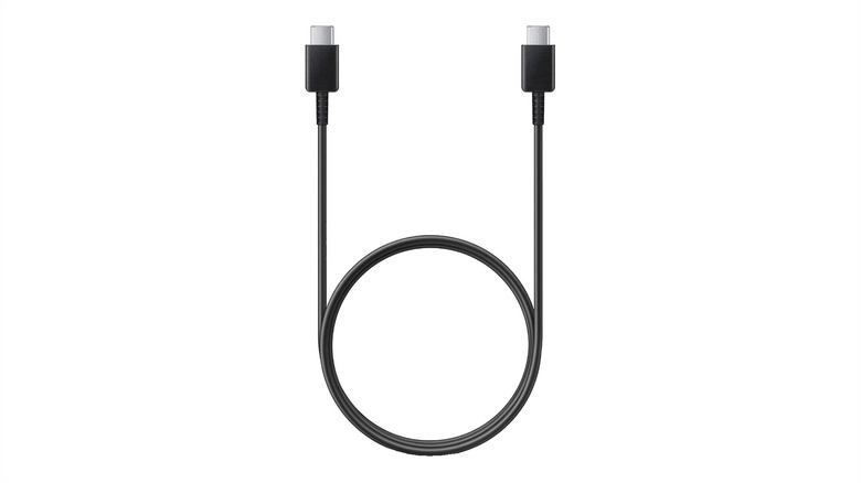 The Samsung Galaxy USB-C to C cable against a white background